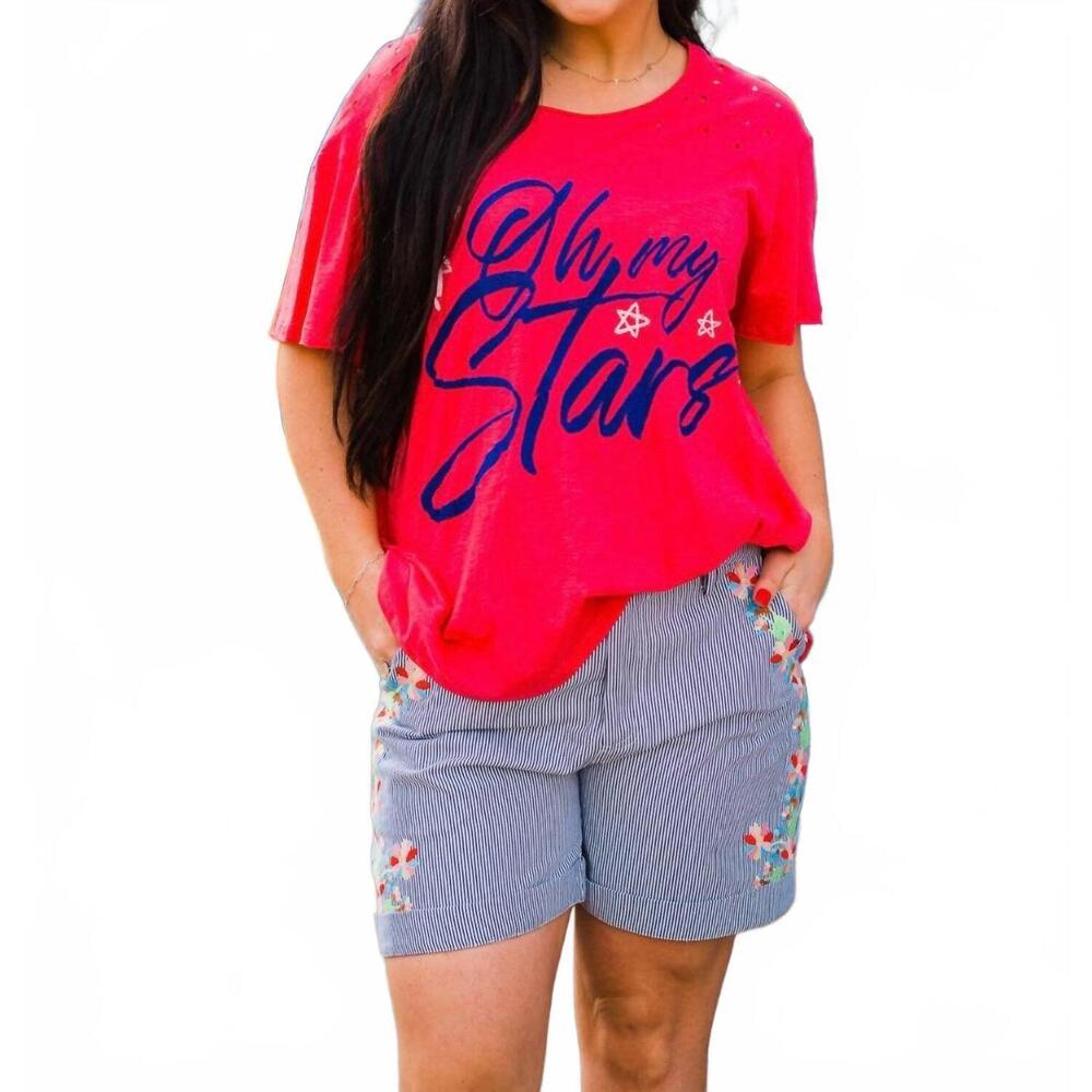 NEW LAYERZ CLOTHING oh my stars tee in pink